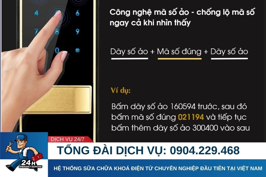 công nghệ mã số ảo trên khóa điện tử