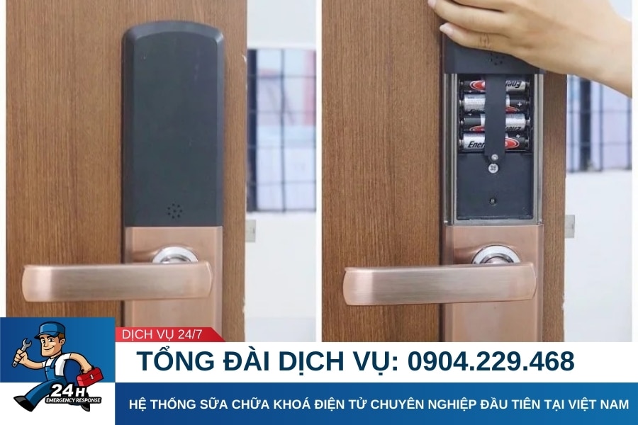 Giải pháp cho tình trạng pin khóa điện tử bị rò rỉ